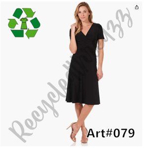 Rekucci NWT Women's Slimming Short Sleeve Dress NWT size 12P *079